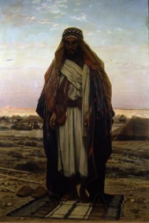 Stefano Ussi La prieghiera nel deserto Norge oil painting art